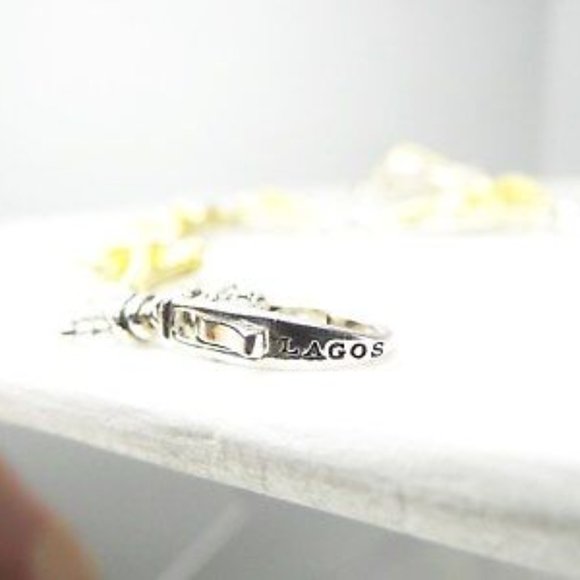 LAGOS Stunning Torsade 18K Yellow Gold Sterling Silver Link Bracelet - Picture 7 of 11